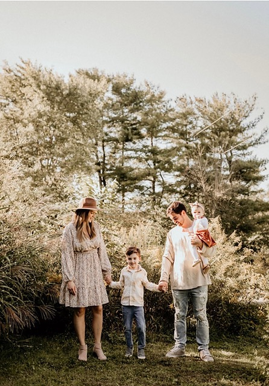 Courtney and Keelan with their family